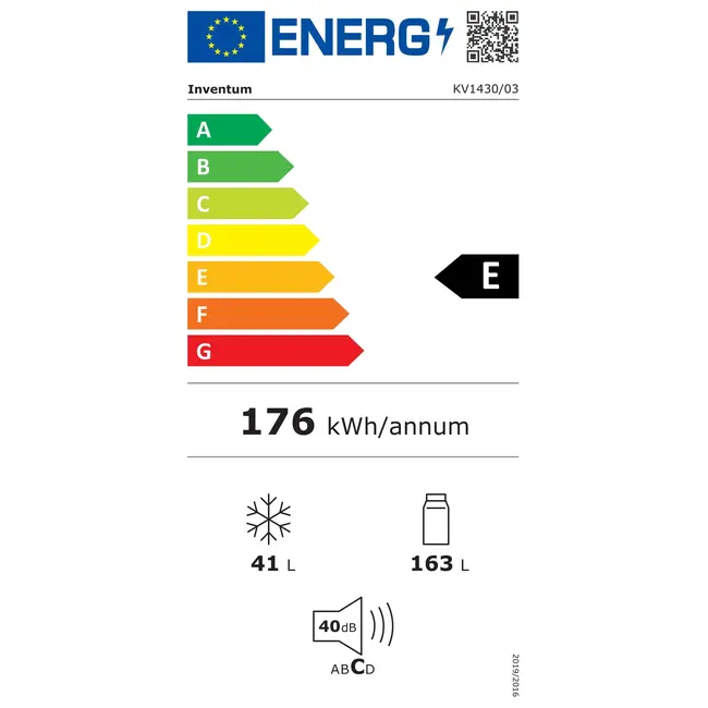 Inventum KV1430 koelvriescombinatie