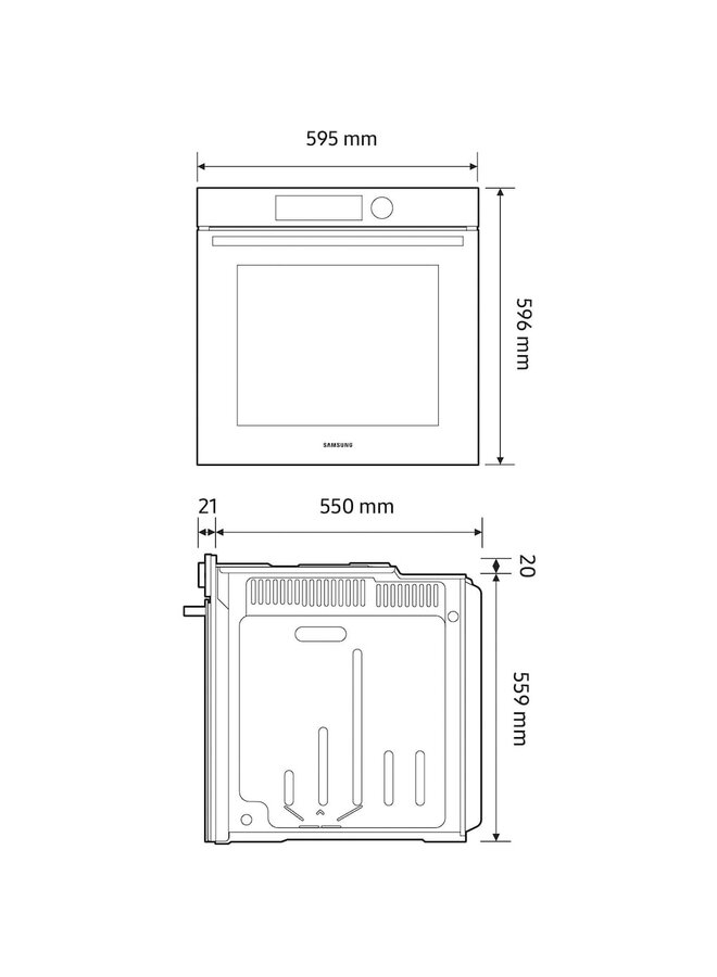 Samsung NV7B44503DB  | Inbouw oven Pyrolyse | Zwart