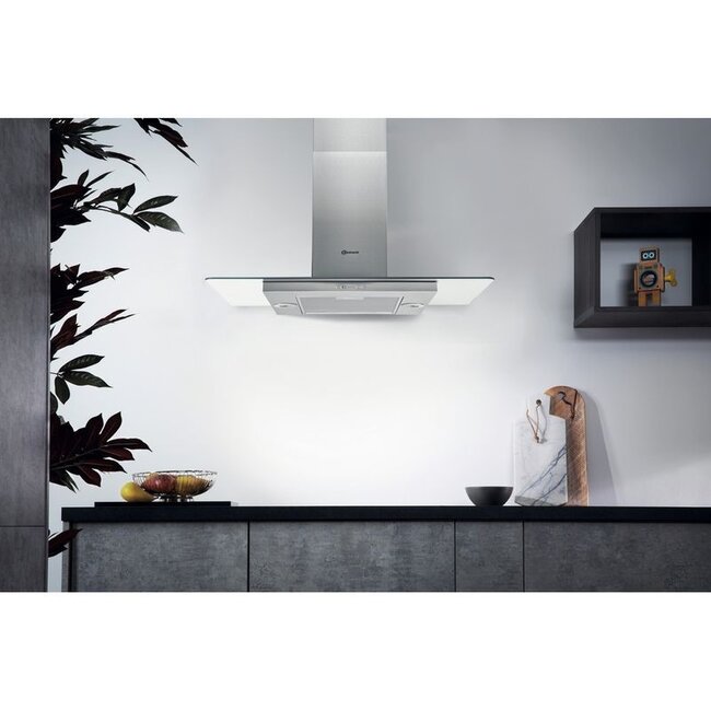 Bauknecht DBIF 93 LB X  eilandafzuigkap RVS - Glas