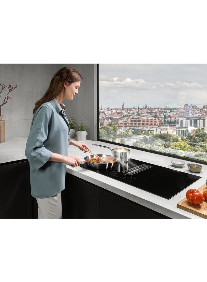 AEG CDE84779XB inductiekookplaat met afzuiging