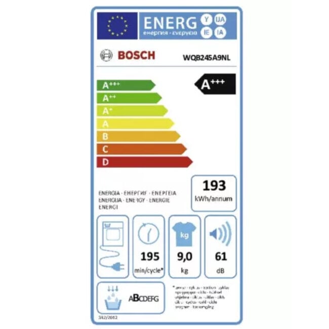 Bosch WQB245A9NL warmtepompdroger A+++ Exclusiv