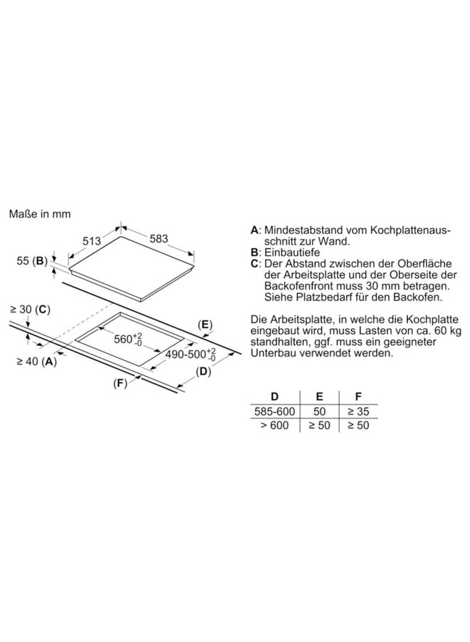 Bosch HND615LS66 inbouw oven set inductie kookplaat | Inbouw fornuis
