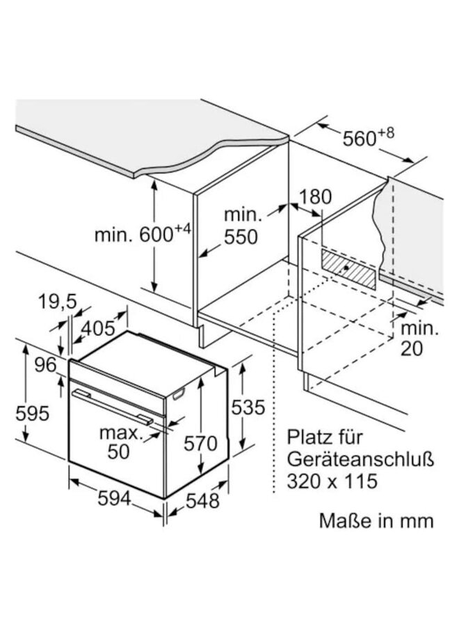 Bosch HND615LS66 inbouw oven set inductie kookplaat | Inbouw fornuis