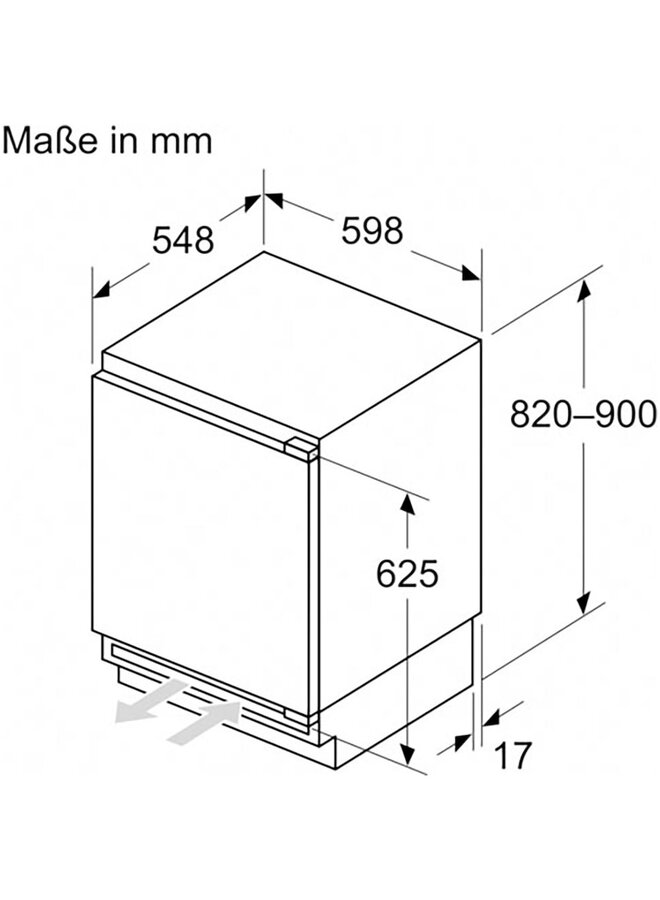 Bosch KUL22VFD0 onderbouw koelkast | 82 cm