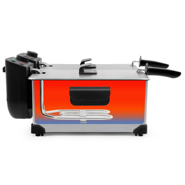Tomado TDF6001S - Dubbele frituurpan – 2 x 3 liter - Koude zone friteuse