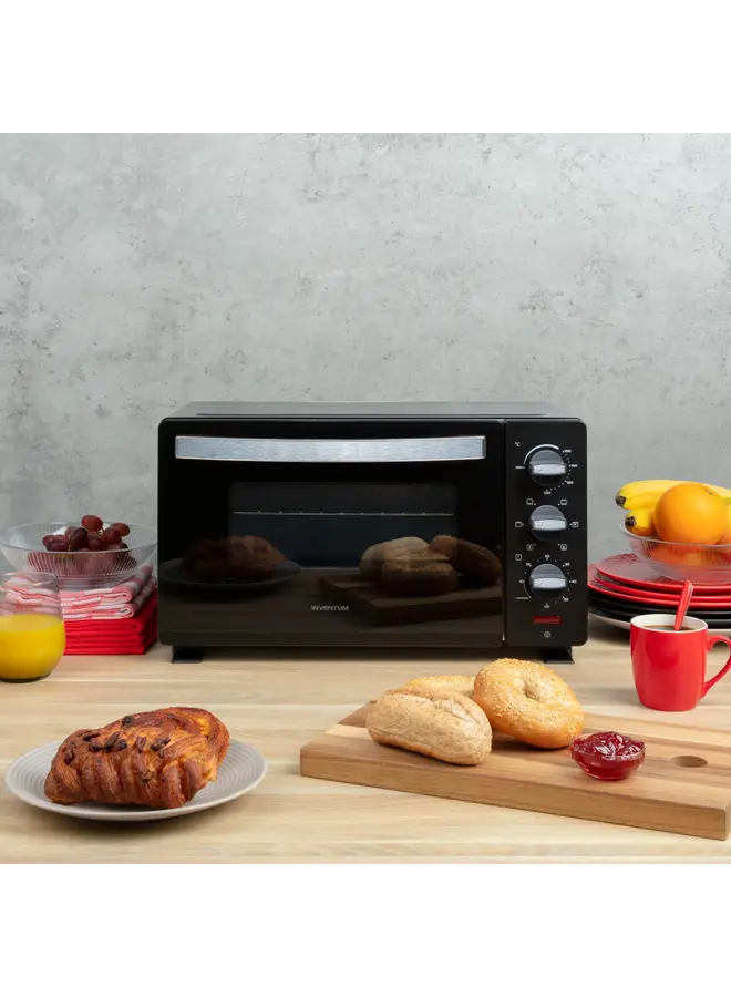 Inventum OV207B vrijstaande oven  | Zwart | Hetelucht | 20 liter