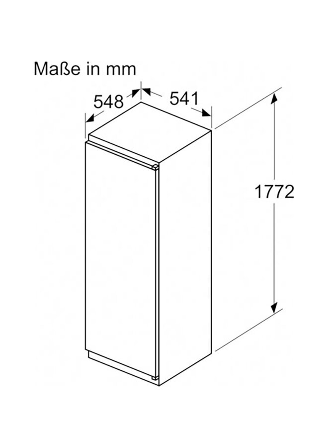 Bosch KIR81NSE0 inbouw koelkast 178 cm | Sleepdeur