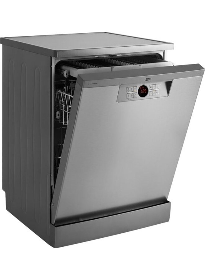 Beko BDFN26520XQ vrijstaande vaatwasser | RVS | Besteklade