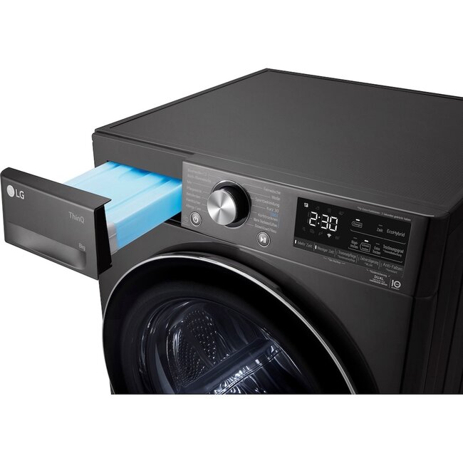 LG LG RT80V9B warmtepompdroger 8 | C | Zwart