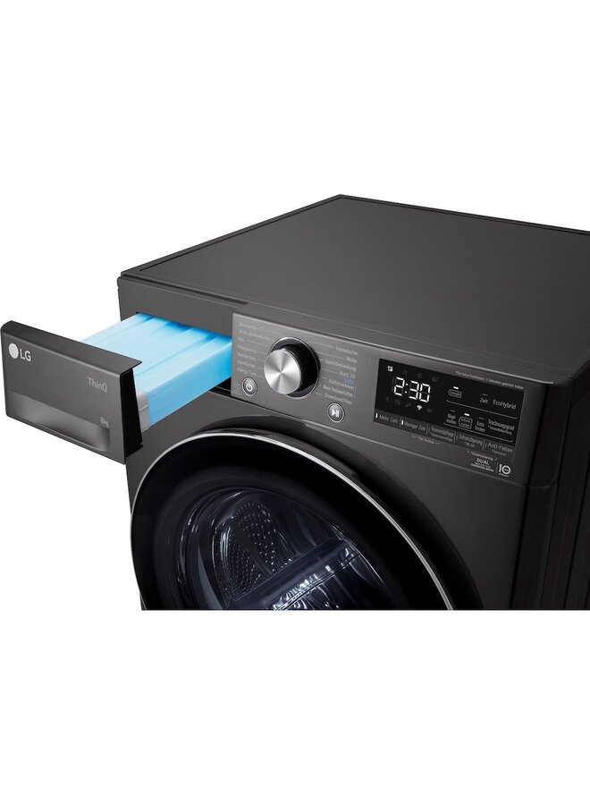 LG LG RT80V9B warmtepompdroger 8 | C | Zwart