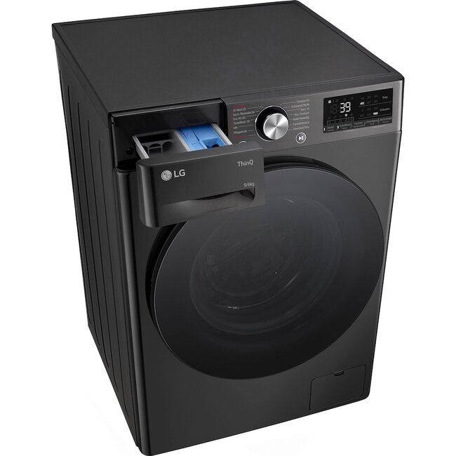 LG W4WR7096YB | Wasdroogcombinatie | Zwart | 9 kg | Stoom