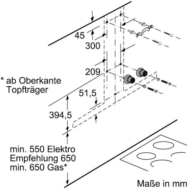 Neff D95BMP5N0 afzuigkap | blokschouw | 90 cm