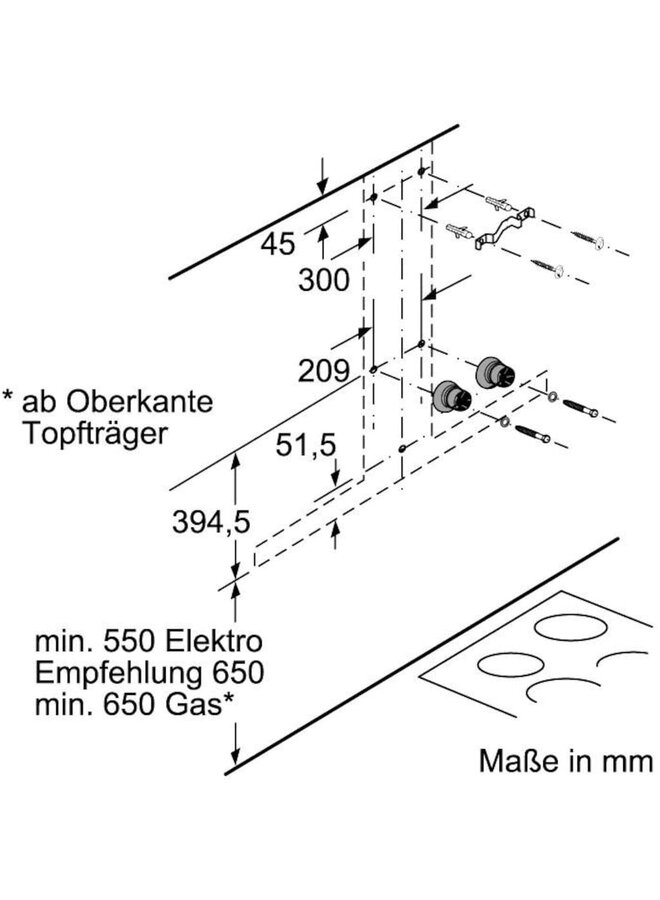 Neff D95BMP5N0 afzuigkap | blokschouw | 90 cm