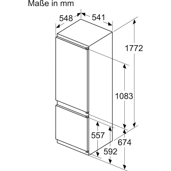 Neff KI5871SE0 | Inbouw koelvriescombinatie 178 cm | Sleepdeur