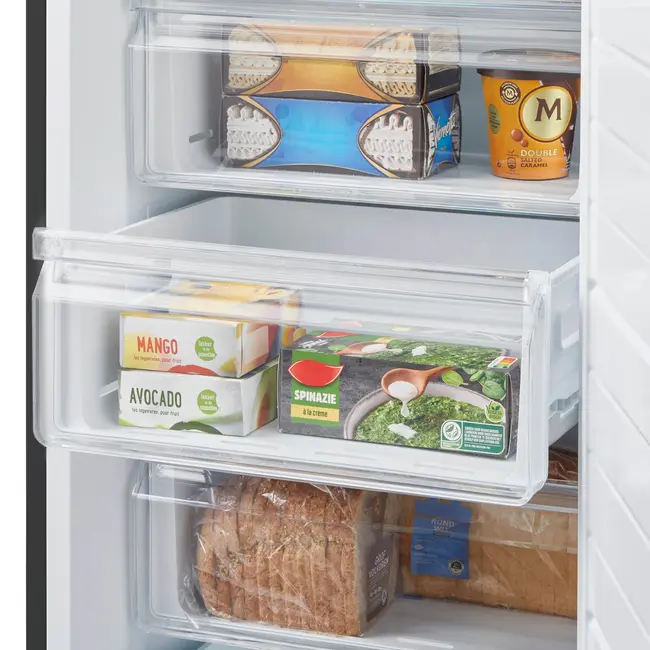 Inventum VR1850B  | Vriezer | 272 liter | Zwart RVS