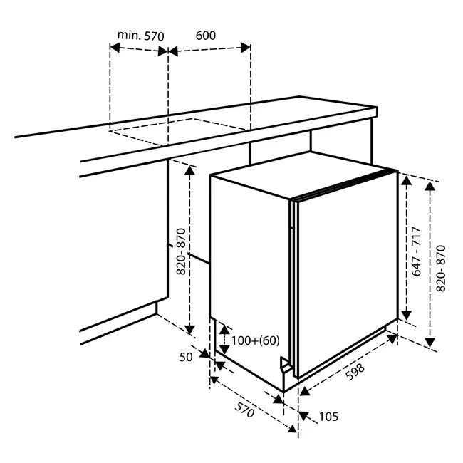 Inventum IVW6060A | Inbouw vaatwasser | A label
