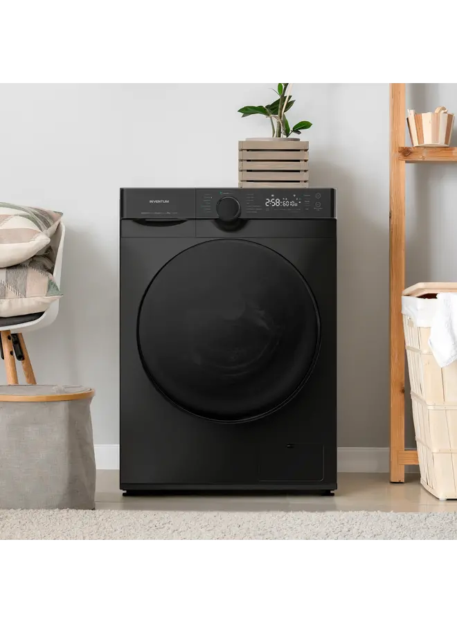 Inventum VWM8010B | Wasmachine Zwart | 8 kg | Label A