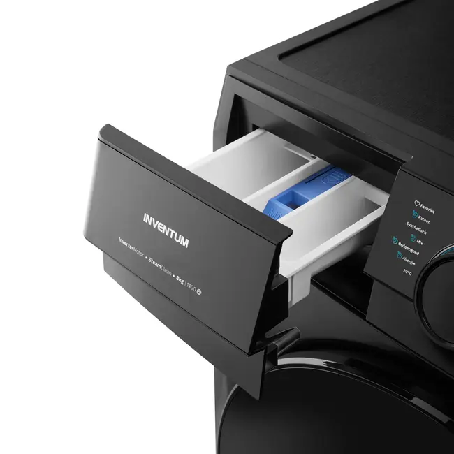 Inventum VWM8010B | Wasmachine Zwart | 8 kg | Label A