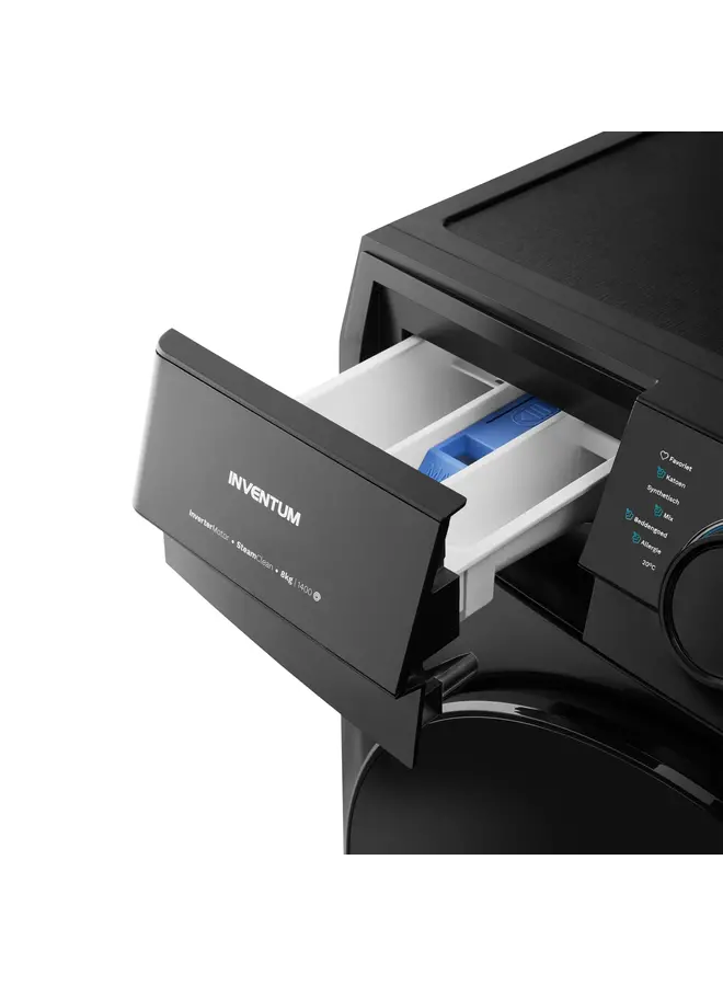Inventum VWM8010B | Wasmachine Zwart | 8 kg | Label A