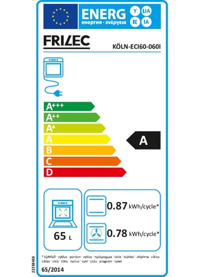 Frilec KÖLN-ECI60-060I inductie Fornuis