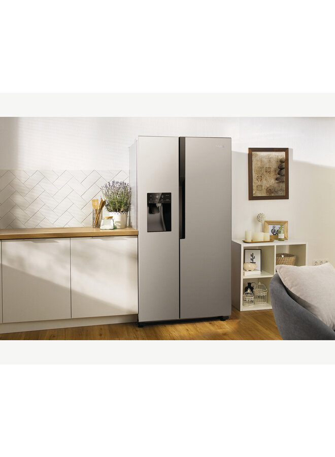 ETNA AKV578IRVS - Amerikaanse koelkast - Water- en ijsdispenser