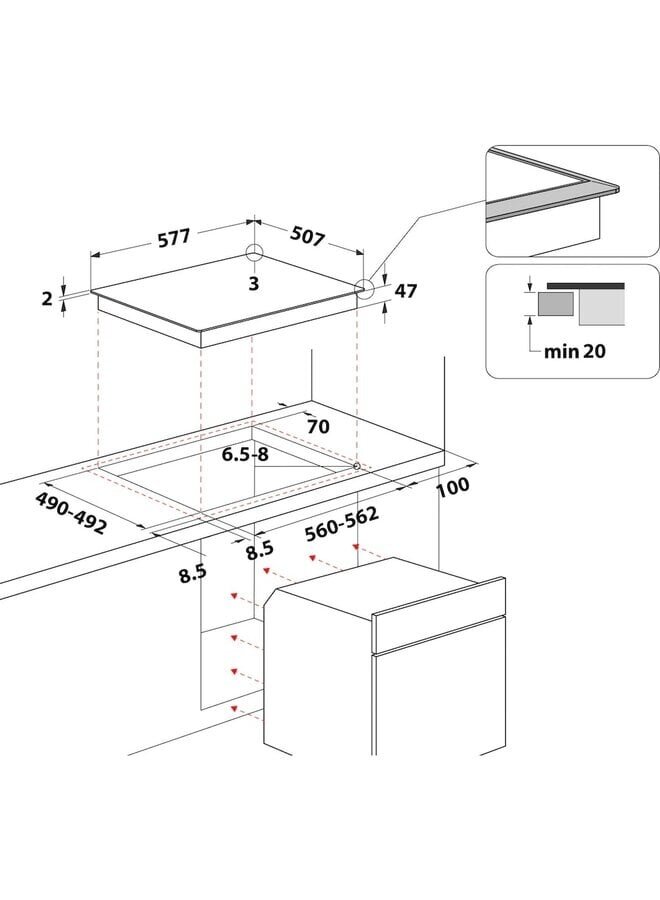 Bauknecht Heko Super 2 oven keramische kookplaat set
