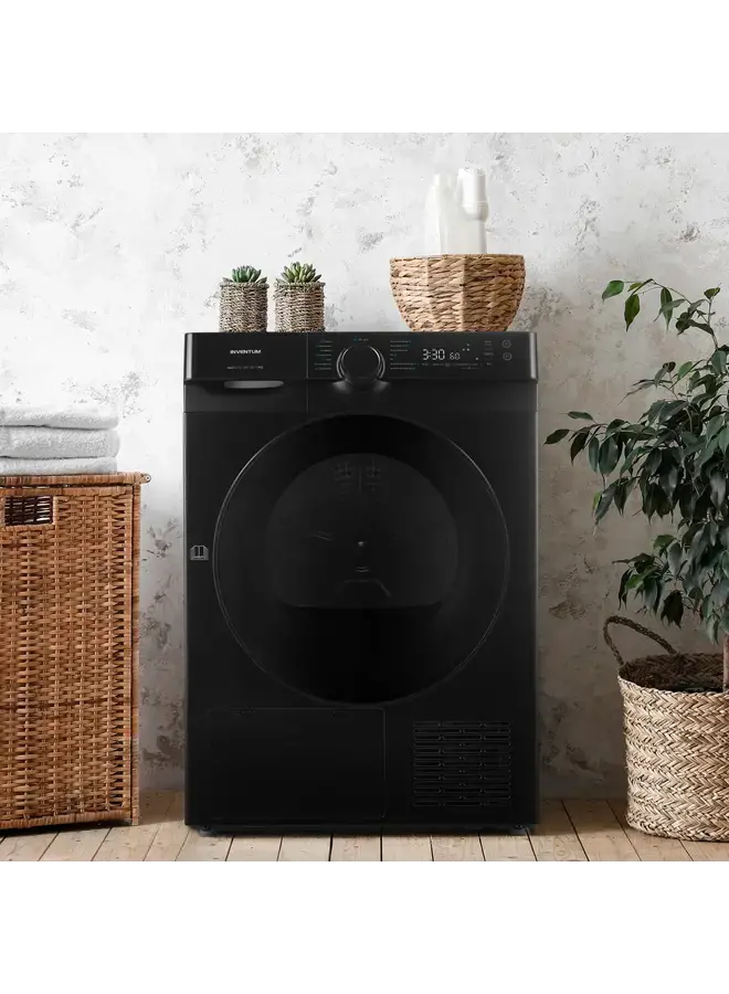 Inventum VDW8030B warmtepompdroger 8 kg Zwart A+++