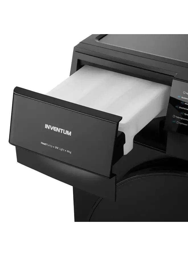 Inventum VDW8030B warmtepompdroger 8 kg Zwart A+++