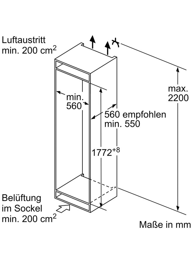 Neff KI5861SE0 | Inbouw koelvriescombinatie | 178 cm