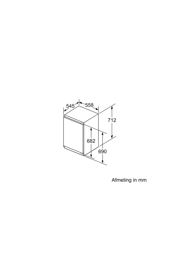 Bosch GIV11AFE0 Inbouw vriezer | deur-op-deur | 72 cm