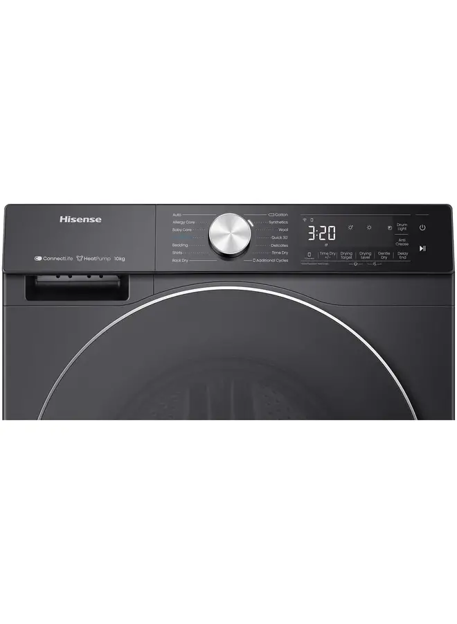Hisense DH5S102BB warmtepompdroger | Zwart A+++ 10 kg
