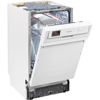 Sharp Sharp QW-HS12S47EW half geintegreerde vaatwasser 45 cm