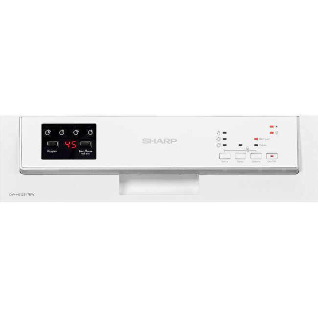 Sharp QW-HS12S47EW half geintegreerde vaatwasser 45 cm
