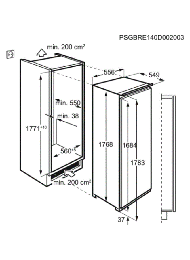 AEG SKE818E9ZC | Inbouw koelkast | 178 cm | LongFresh