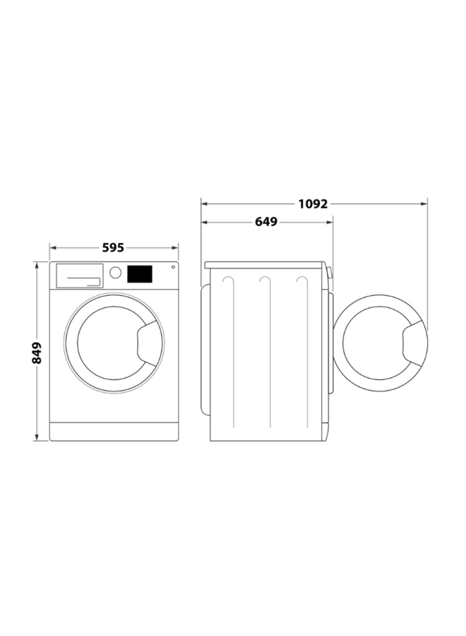 Whirlpool FFT M11 82B BE R warmtepompdroger 8 kg A++