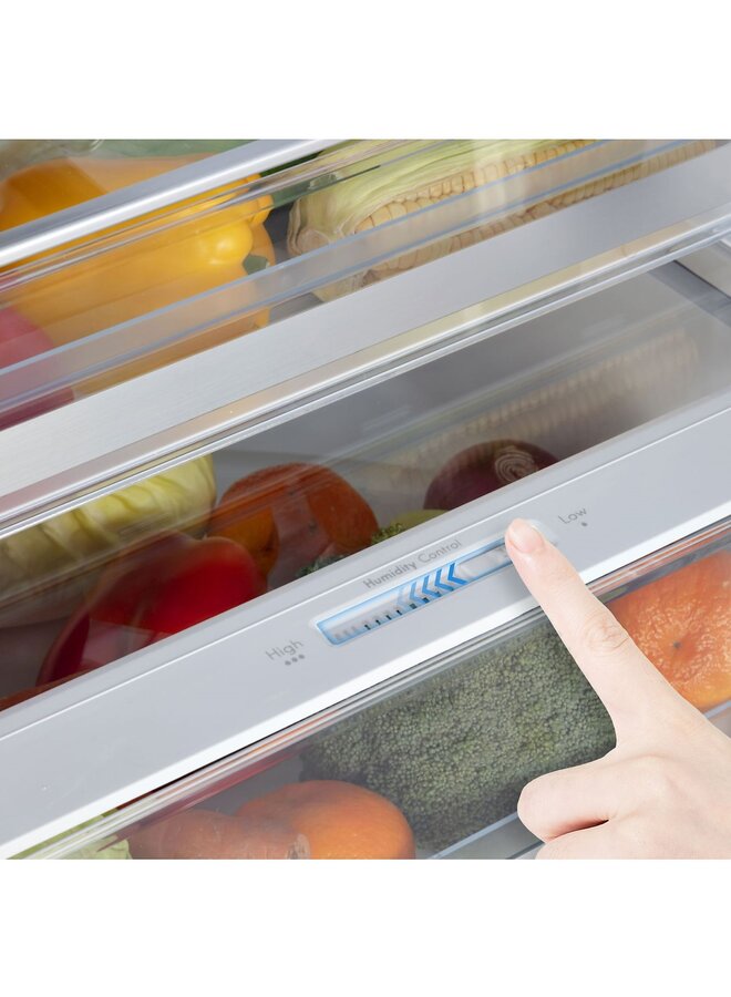 ChiQ FBM351NEI42 koelvries combinatie | NoFrost | RVS