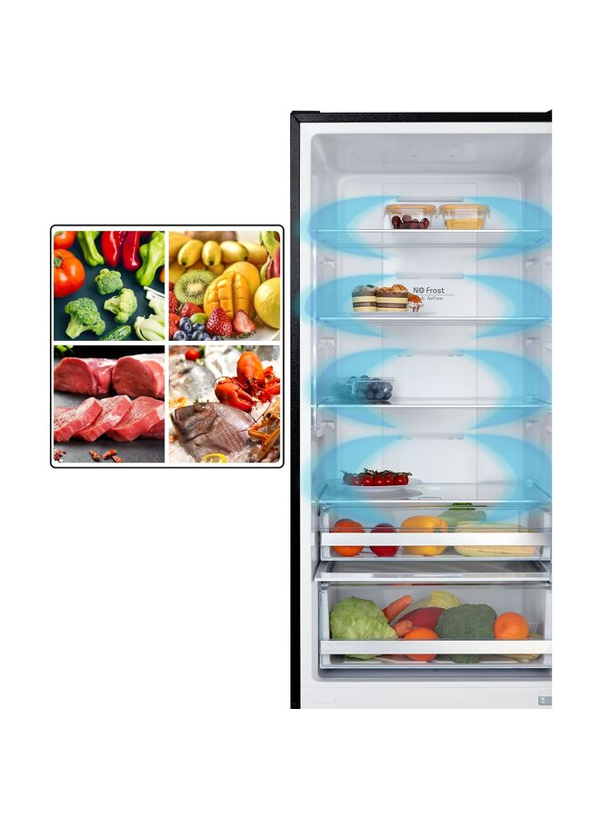 ChiQ FBM351NEI42 koelvries combinatie | NoFrost | RVS