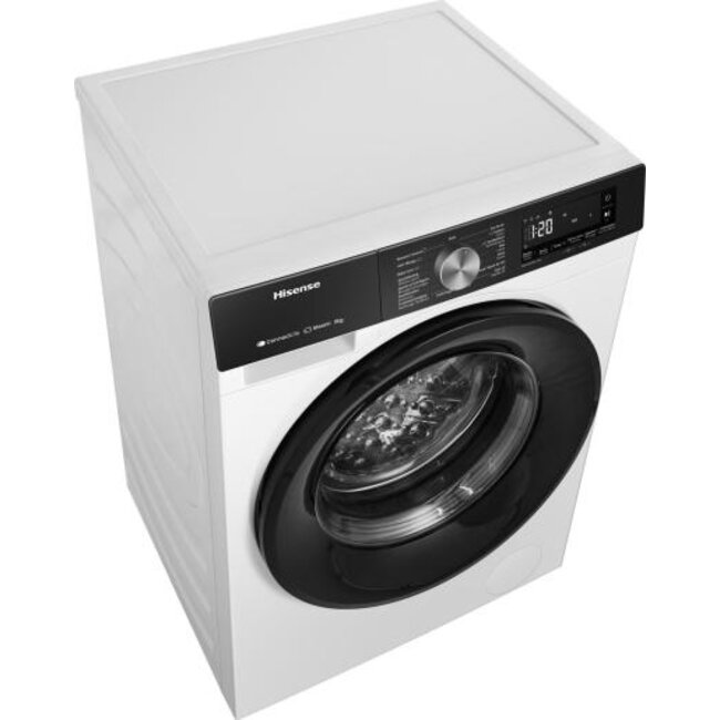 Hisense WF3S8043BW3 | Wasmachine | 8 kg | Energielabel A | Steam