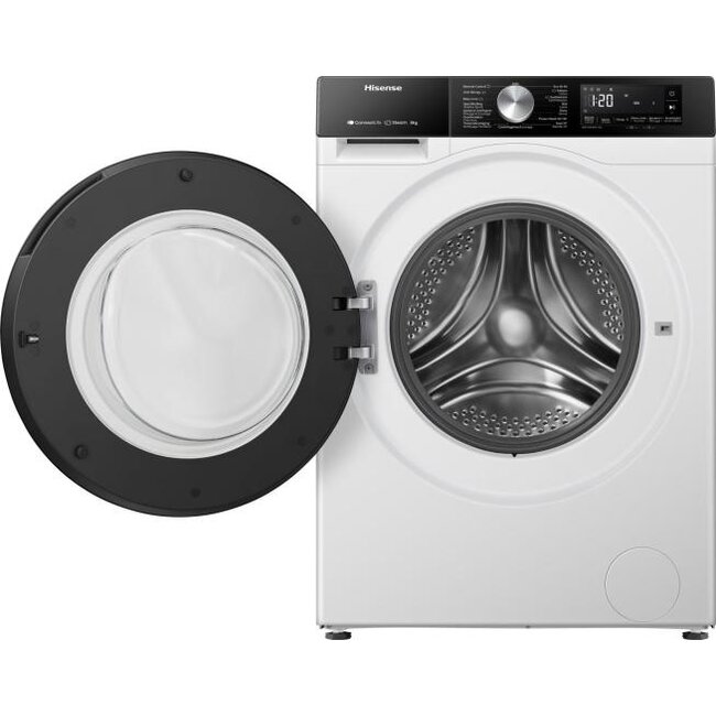 Hisense WF3S8043BW3 | Wasmachine | 8 kg | Energielabel A | Steam