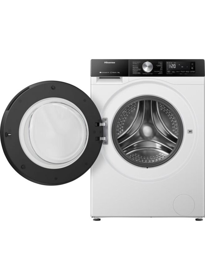 Hisense WF3S8043BW3 | Wasmachine | 8 kg | Energielabel A | Steam