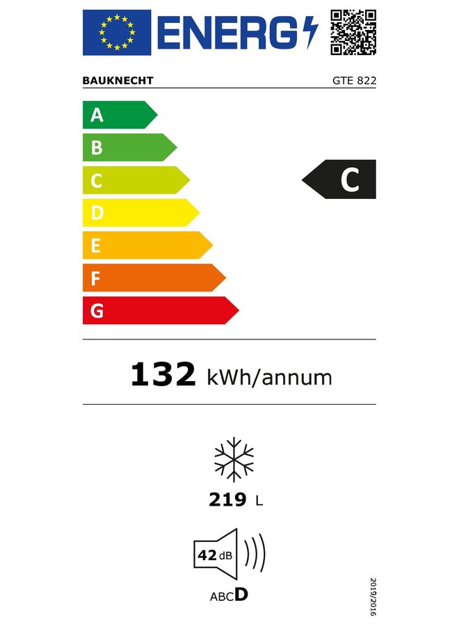 Bauknecht Vrieskist | Energielabel C | GTE 822