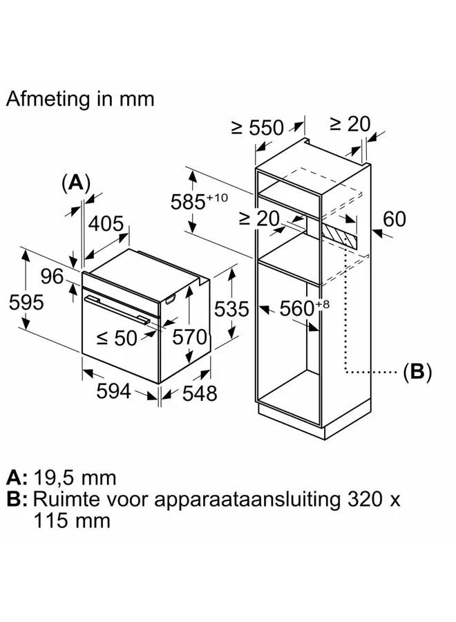 Siemens HB578ABS0 inbouw oven pyrolyse