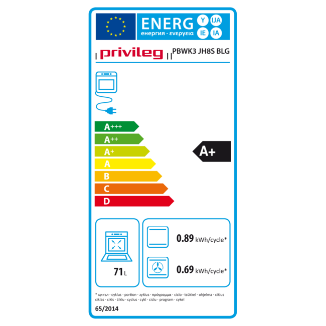 Privileg ( Bauknecht ) Privileg  PBWK3 JH8S BLG | inbouw oven | Zwart | Steam