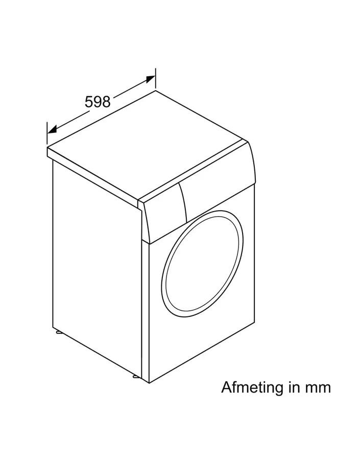 Siemens WG56B20AFG wasmachine A label
