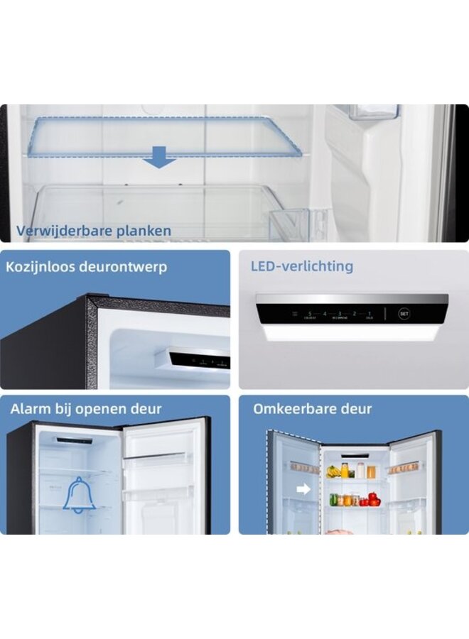 CHiQ CBM250NEBD Koel-Vriescombinatie NoFrost Waterdispenser
