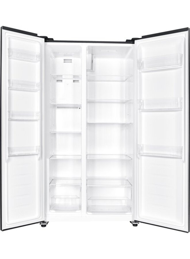 Exquisit SBS236-041EB | Amerikaanse koelkast |Zwart