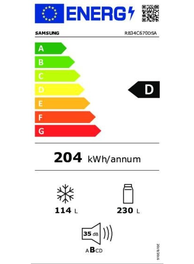 Samsung RB34C670DSA koelvriescombinatie