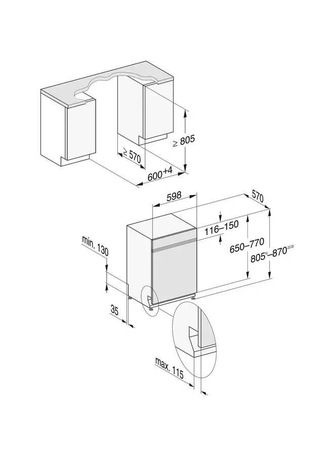 Miele G 5110 SCi Active half geintegreerde vaatwasser