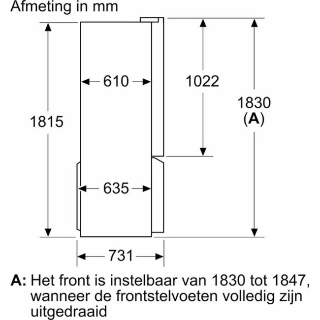 Siemens KF96NAXEA French Door Amerikaanse koelkast