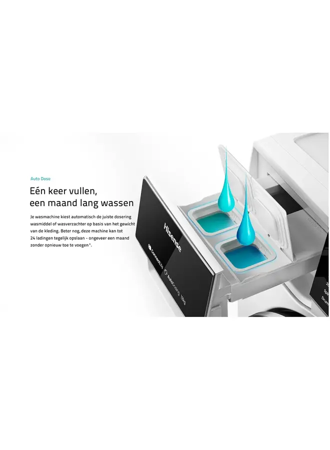 Hisense WF5S1045BW wasmachine 10.5 kg | Wit